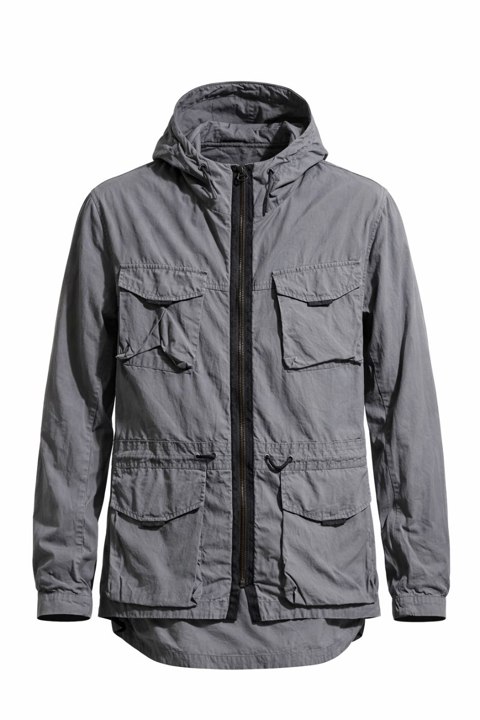 ZARA MAN Hooded Utility Field Jacket (Grey)