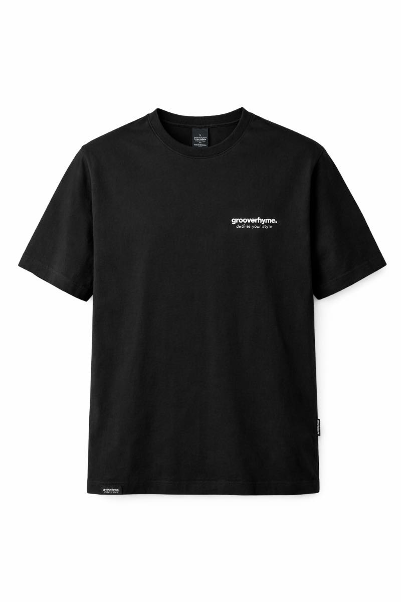 GROOVERHYME Graphic Black T-Shirt