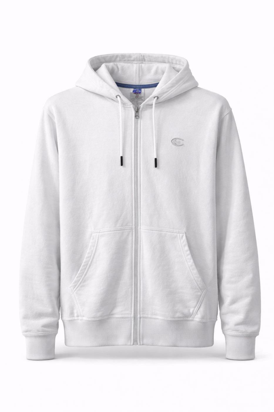 CHAMPION Zip Hoodie White