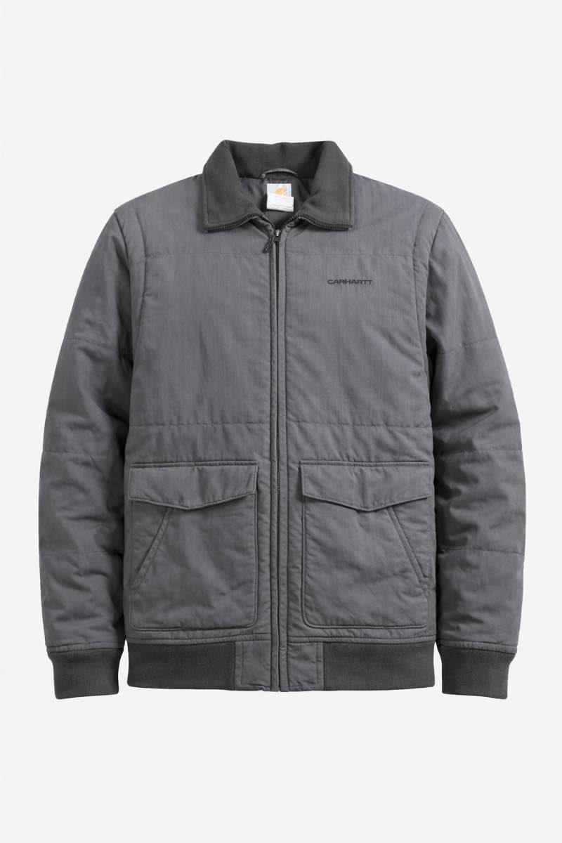 CARHARTT — Grey Workwear Jacket (Insulated / Zip-Up)