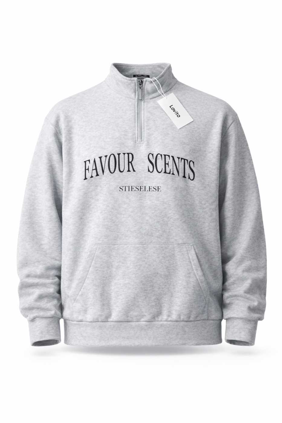 FAVOUR SCENTS Half‑Zip Sweatshirt