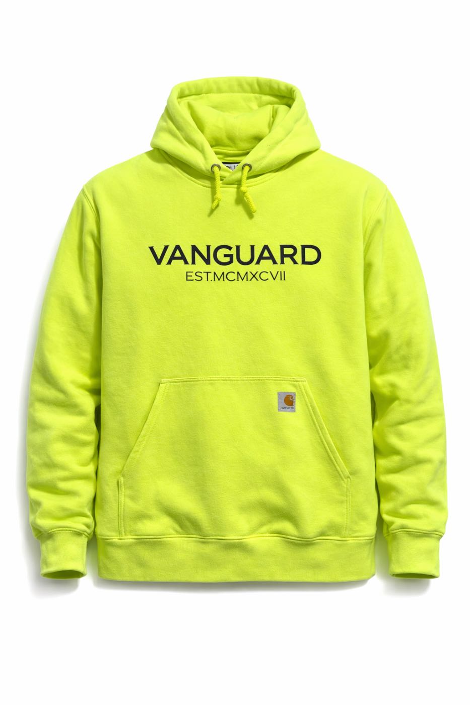 CARHARTT — Neon Green “VANGUARD” Hoodie (Loose Fit)
