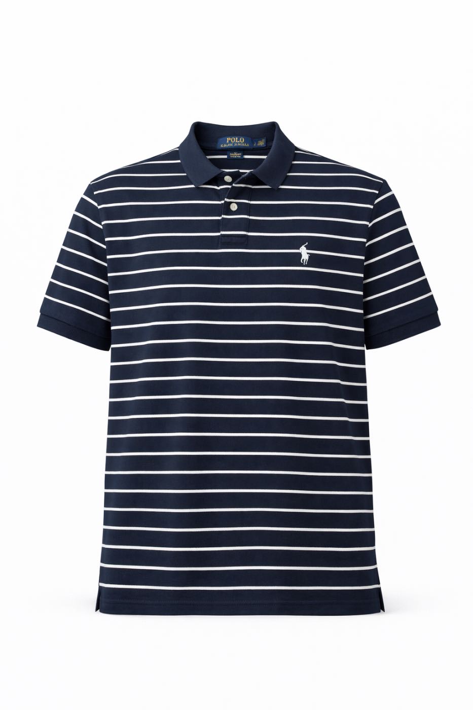 RALPH LAUREN Polo T-Shirt Dark Blue Stripe