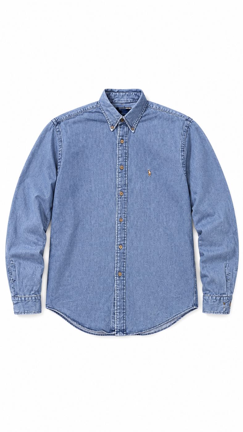 RALPH LAUREN SPORT – Vintage Denim Shirt (Light Blue)