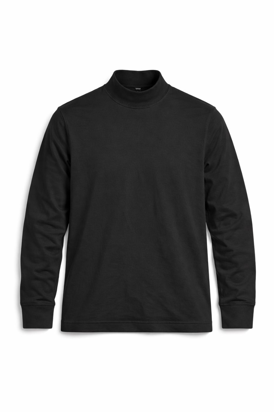 UNIQLO HEATTECH Black Mock Neck Long Sleeve