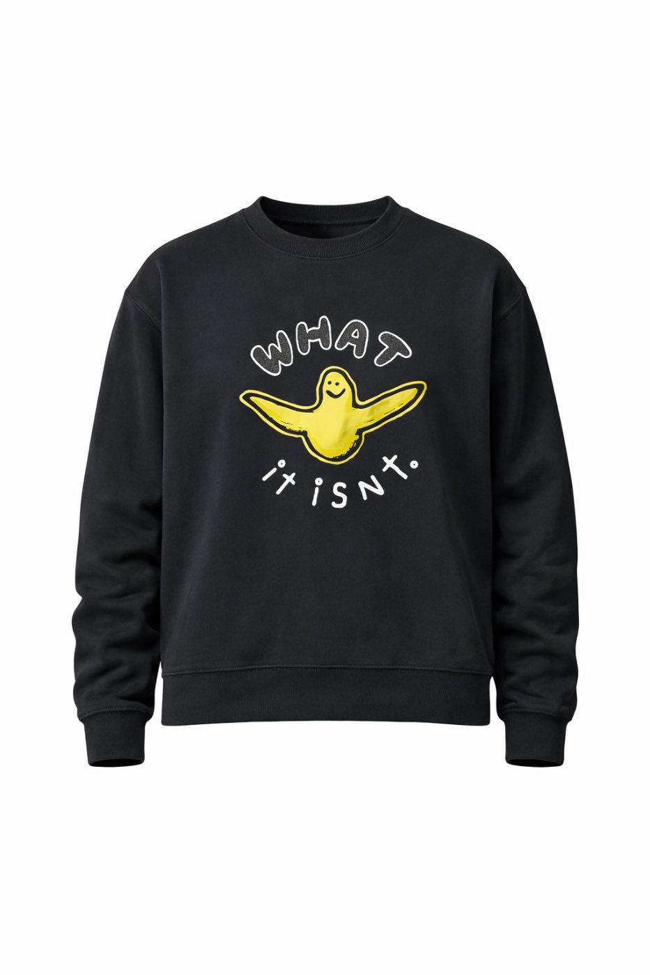 WHAT IT ISNT – Graphic Sweatshirt Black