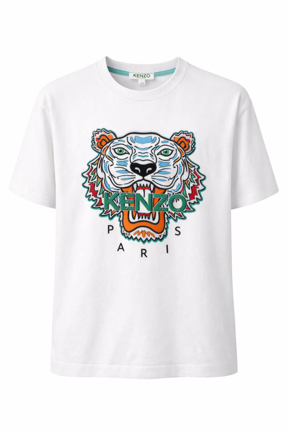 KENZO – Tiger Embroidered T-Shirt White